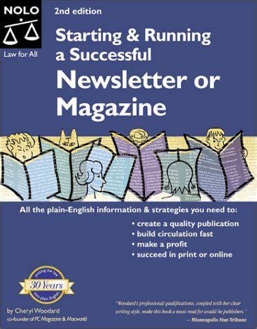 starting and running a successful newsletter or magazine Reader