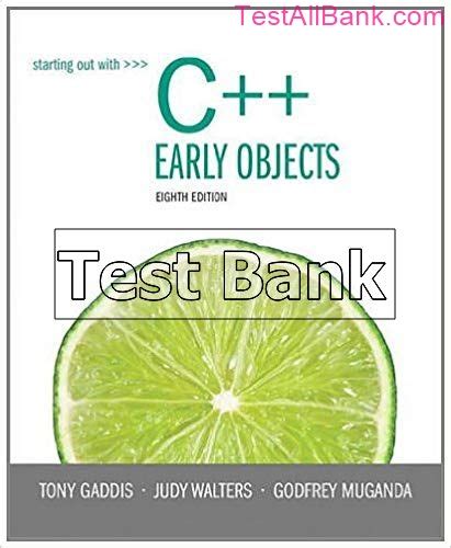 starting out with c early objects 8th edition Kindle Editon