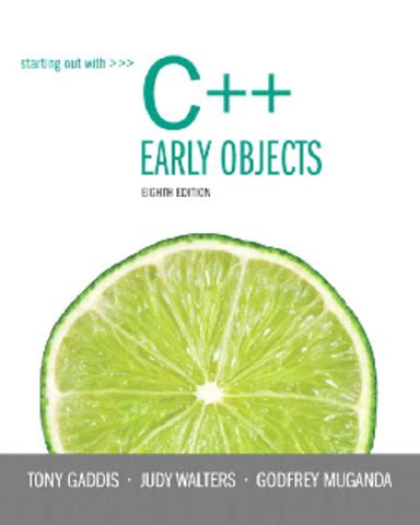 starting out with c early objects 8th edition pdf download Kindle Editon