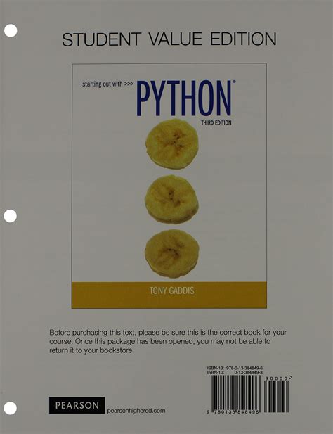 starting out with python student value edition 2nd edition Epub
