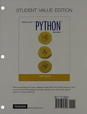 starting out with python student value edition 2nd edition Epub