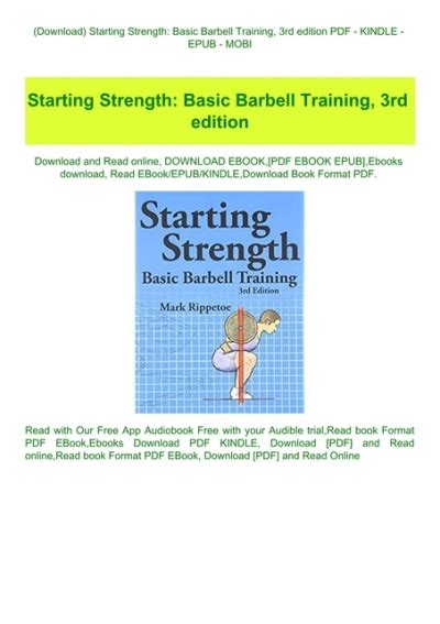 starting strength 3rd edition epub Doc