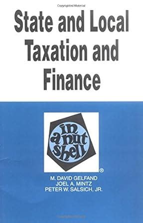 state and local taxation and finance in a nutshell Doc