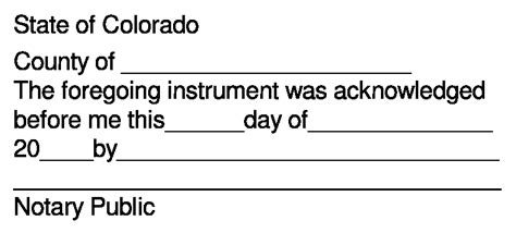 state of colorado notary