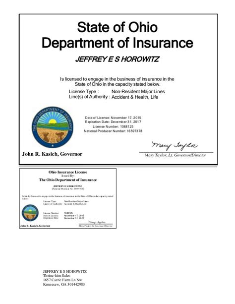 state of ohio insurance license lookup