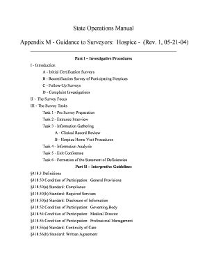 state operations manual appendix m guidance to surveyors hospice Reader