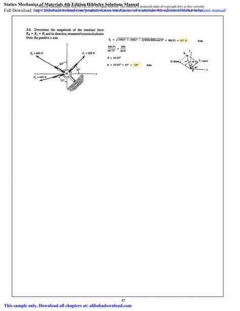 statics and mechanics of materials 4th edition solutions pdf Doc