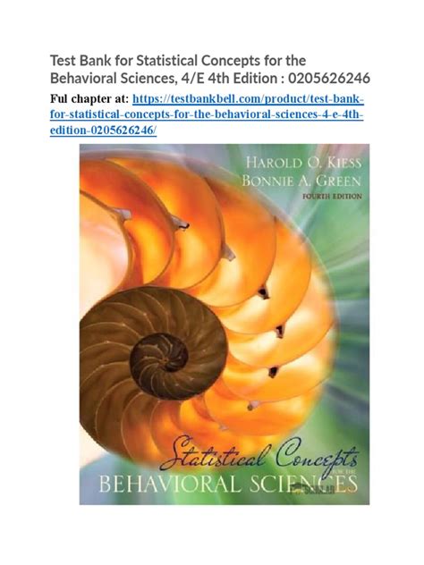 statistical concepts for the behavioral sciences 4th edition Reader