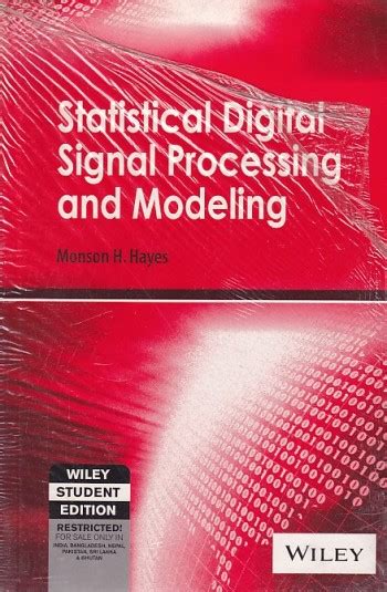 statistical digital signal processing and modeling PDF