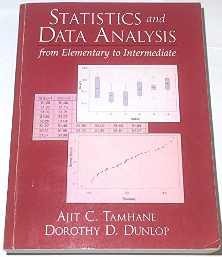 statistics and data analysis from elementary to intermediate Reader