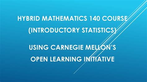 statistics courses cmu