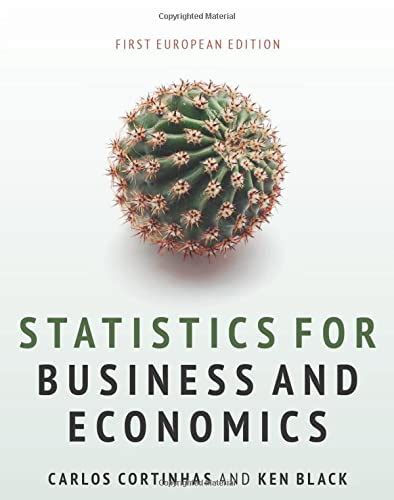 statistics for business and economics cortinhas PDF