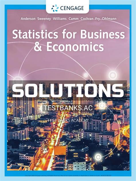 statistics for business and economics solution manual Epub