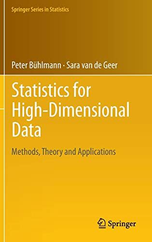 statistics for high dimensional data methods theory and applications springer series in statistics PDF