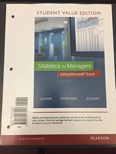 statistics for managers using microsoft excel 7th Doc