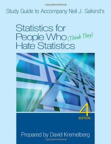 statistics for people who hate statistics 4th edition Epub