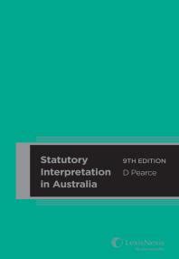 statutory interpretation in australia paperback Reader