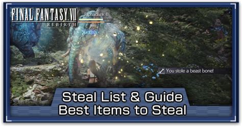 steal list ff7