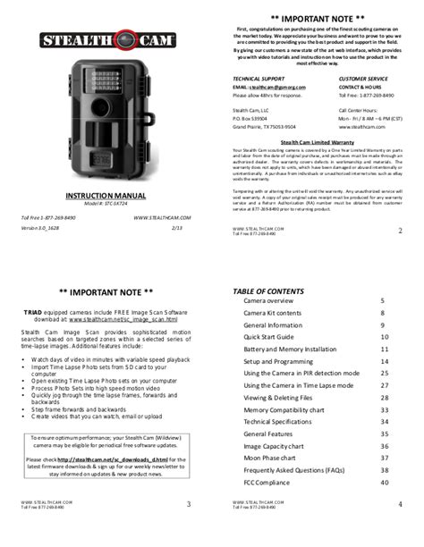 stealth cam user manual Reader