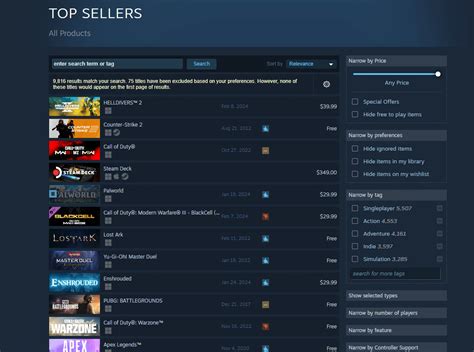 steam charts helldivers 2