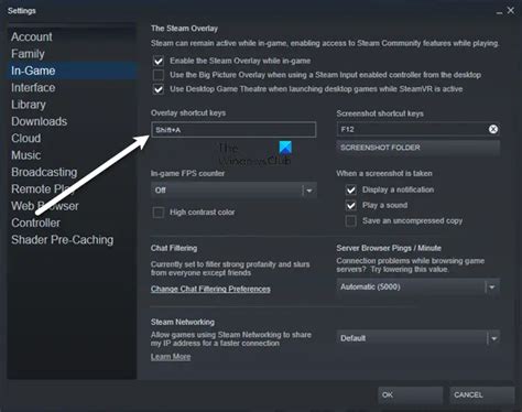 steam overlay shortcut