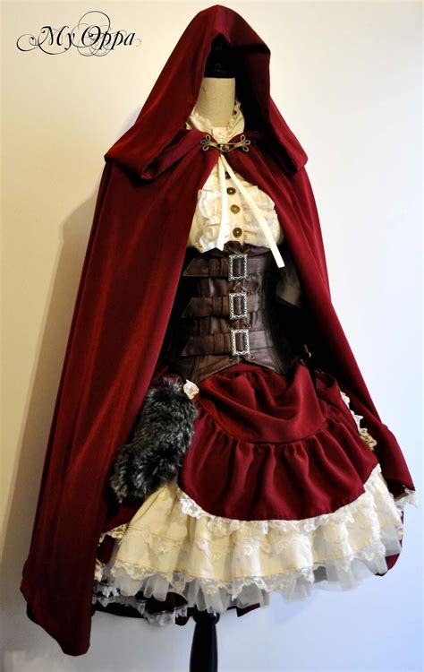 steampunk little red riding hood costume