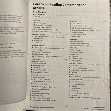 steck vaughn core skills reading comprehension workbook grade 1 Doc