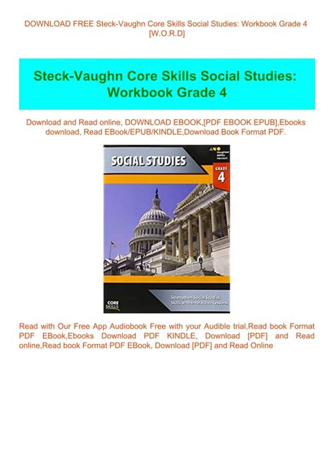 steck vaughn core skills social studies workbook grade 1 Reader