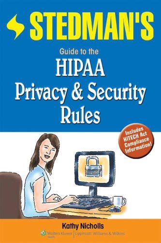 stedman s guide to the hipaa privacy rule stedman s guide to the hipaa privacy rule Epub