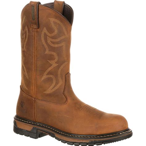 steel toe western boots