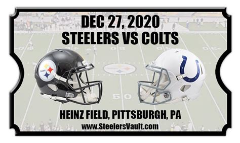 steelers vs indianapolis colts tickets