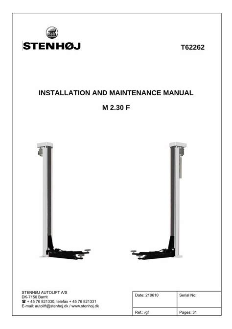 stenhoj installation and maintenance manual ds2 Epub