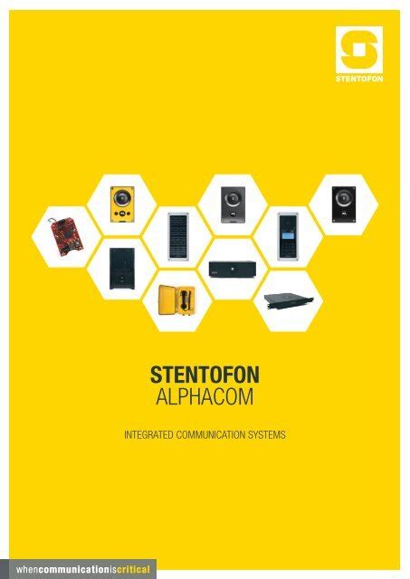 stentofon alphacom manuals PDF