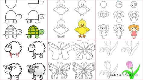 step by step drawing kindergarten Doc