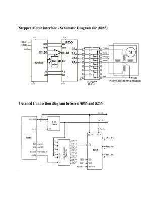 stepper motor interfacing 8085 Doc