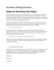 steps to revising a paper Epub