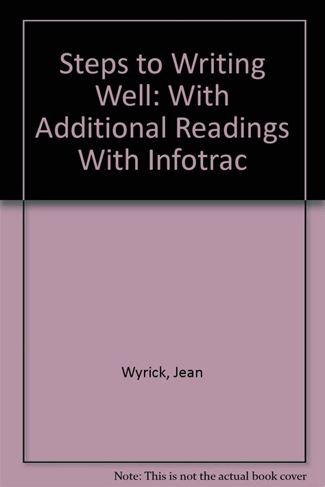 steps to writing well with additional readings with infotrac Epub