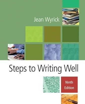 steps to writing well with infotrac Reader