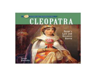 sterling biographies® cleopatra egypts last and greatest queen Epub