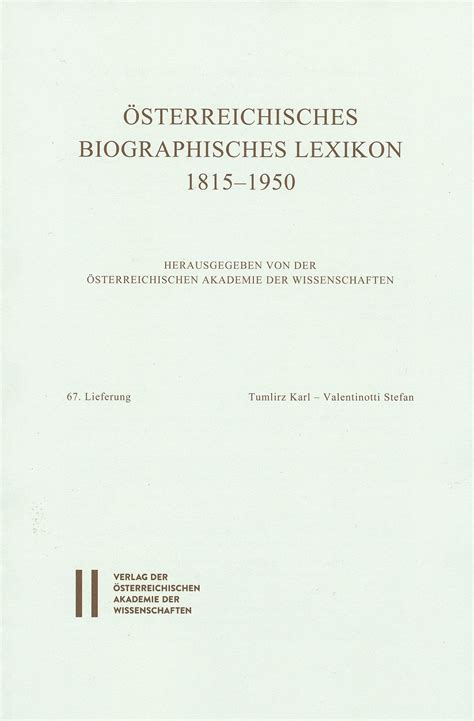 sterreichisches biographisches lexikon 1818 1950 lieferung Epub