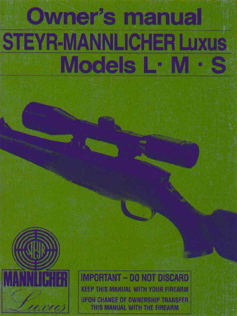 steyr mannlicher manual pdf Reader