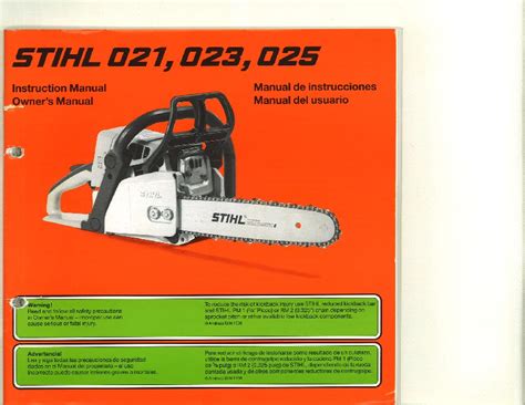stihl 021 023 025 chain saws workshop service repair manual Doc