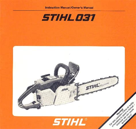 stihl 031av service manual Doc