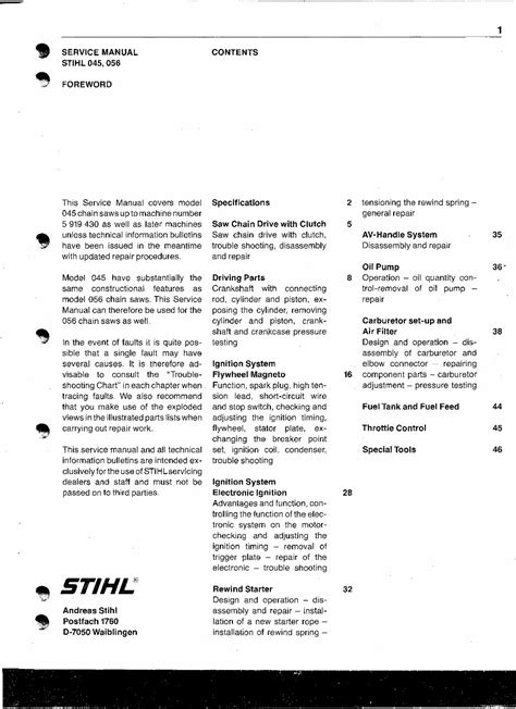 stihl 045 manual pdf Epub