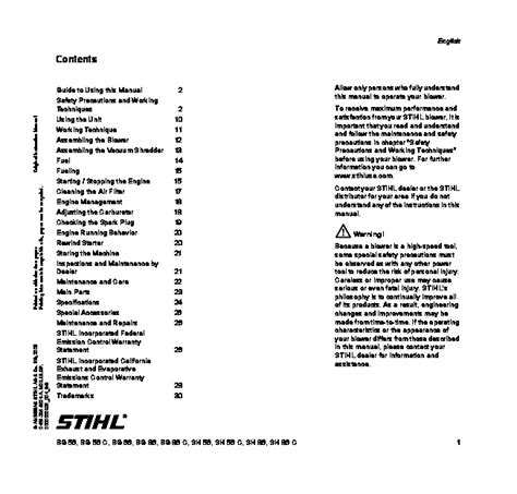 stihl bg86c manual pdf PDF