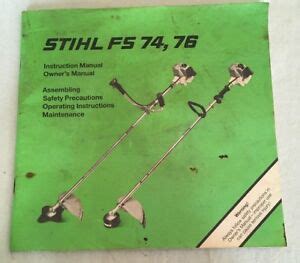 stihl fs 74 owners manual Kindle Editon