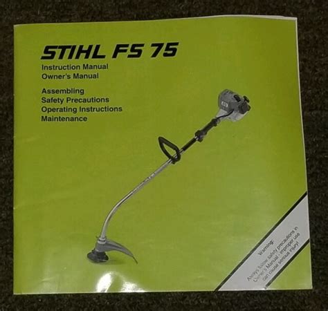 stihl fs 75 manual Kindle Editon