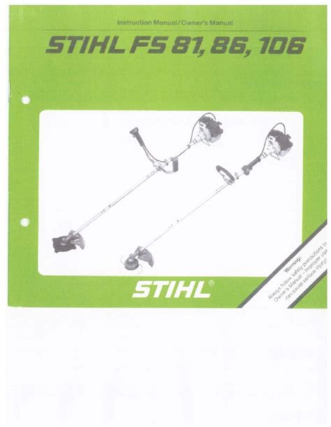 stihl fs 81 manual Kindle Editon