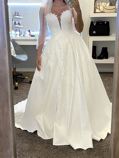 still white wedding dress