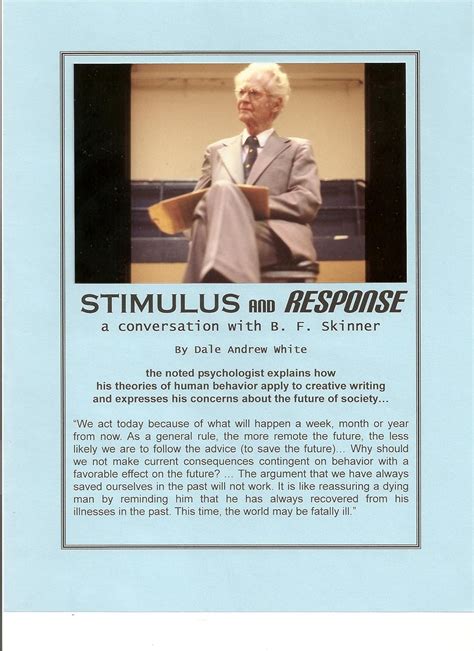 stimulus and response a conversation with b f skinner PDF